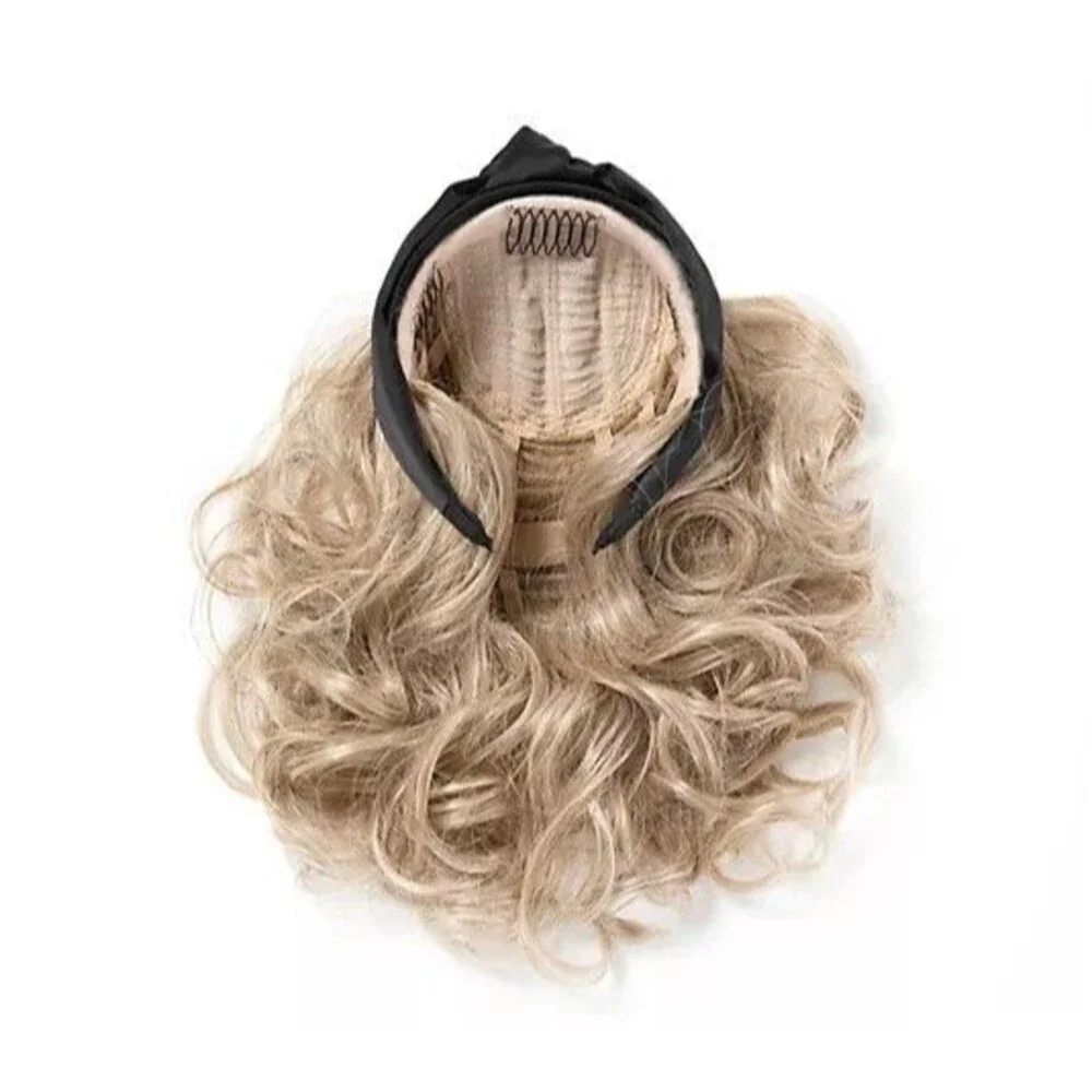 Toni Brattin Headband Fall Wavy Hairpiece Heat Friendly Light Brown Wig NWT